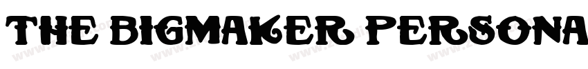 The Bigmaker persona字体转换